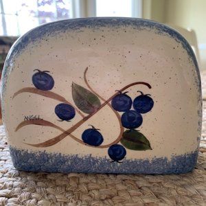 Ceramic Blueberry Designed Napkin Holder